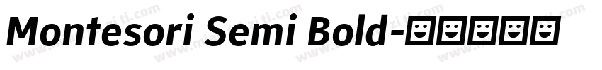 Montesori Semi Bold字体转换